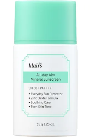 Dear, Klairs [SALDI] - All-day Airy Mineral Sunscreen SPF50+ PA++++ - 35g