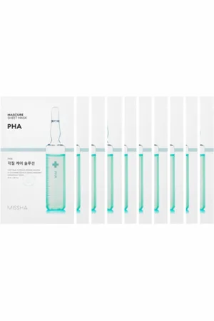 Missha Mascure Solution Sheet Mask - PHA (10pcs) Set