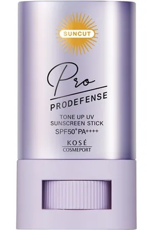 Kose Suncut Prodefense Tone Up UV Sunscreen Stick SPF50+ PA++++ - 20g