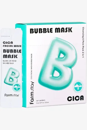 Farm Stay Cica Facial Wash Bubble Mask - 5ml*20pezzi