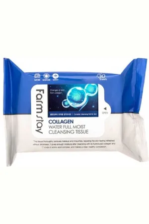 Farm Stay Collagen Water Full Moist Cleansing Tissue - 30pezzi