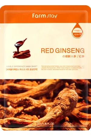 Farm Stay Visible Difference Mask Sheet - Red Ginseng - 1pezzo