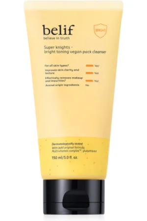 belif Super Knights - Bright Toning Vegan Pack Cleanser - 150ml