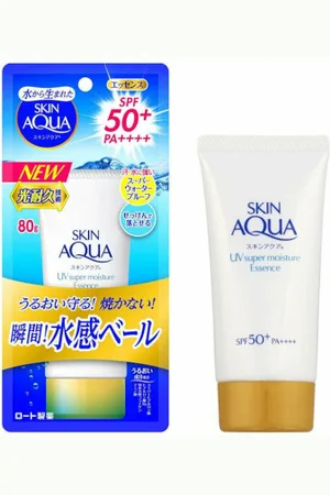Rohto Mentholatum Skin Aqua Super Moisture Essence Sunscreen SPF50+/PA++++ - 80g - White