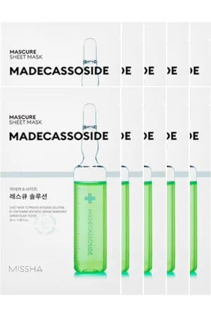 Missha Mascure Solution Sheet Mask - Madecassoside - 1pc (10ea) Set