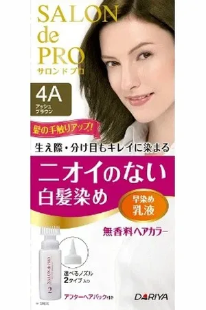 DARIYA Salon De Pro Hair Color Emulsion - 1 scatola - 4A Ash Brown