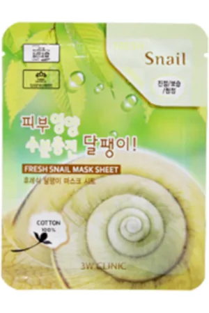 3W Clinic Fresh Snail Mask Sheet - 1pezzo