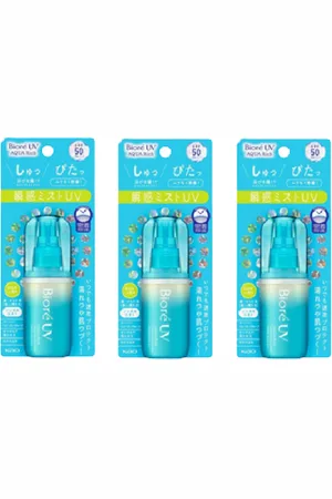 Kao Biore UV Aqua Rich Aqua Protect Mist SPF50 PA++++ - 60ml (3ea) Set