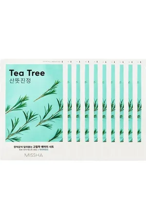 Missha Airy Fit Sheet Mask - Tea Tree - 1pc (10ea) Set