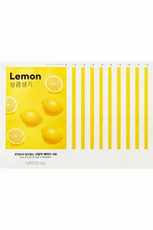 Missha Airy Fit Sheet Mask - Lemon - 1pc (10ea) Set