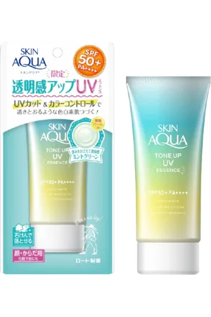 Rohto Mentholatum Skin Aqua Tone Up UV Essence Green SPF50+ PA++++ - 80g