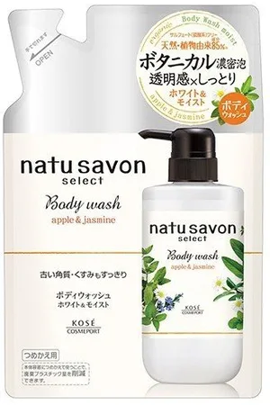 Kose Softymo Natu Savon Select Body Wash Refill - Apple & Jasmine - 360ml