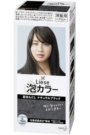 Kao Liese Creamy Bubble Color (Japan Version) - 1 scatola - Natural Black
