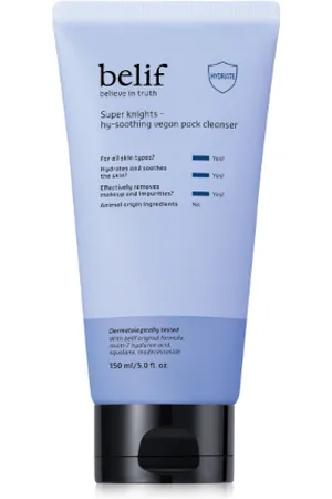 belif Super Knights - Hy-Soothing Vegan Pack Cleanser - 150ml