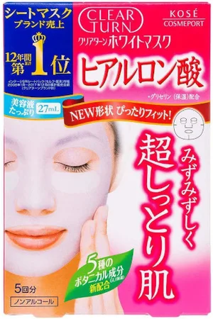Kose Clear Turn White - Hyaluronic Acid Mask - 1 foglio