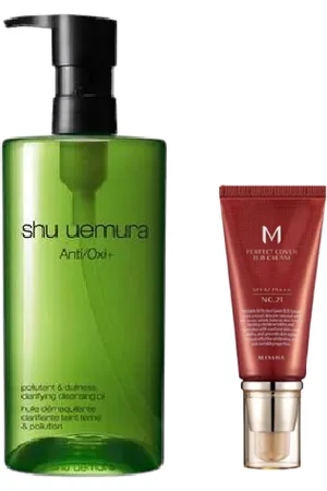 All-in-one Sets Missha X Shu Uemura M Perfect Cover BB Cream #21 Light Beige X Shu Uemura - Anti/Oxi+ Pollutant & Dullness Clarifying...