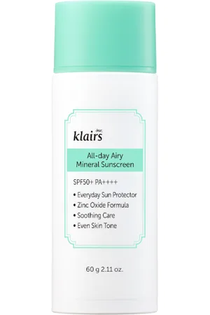 Dear, Klairs All-day Airy Mineral Sunscreen SPF50+ PA++++ - 60g