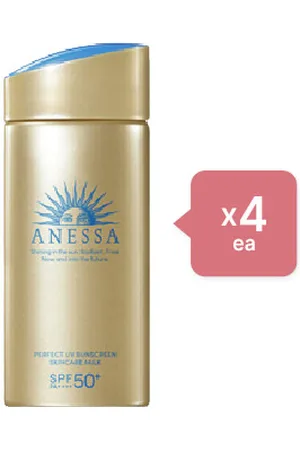 Shiseido [Deal] - Anessa Perfect UV Sunscreen Skincare Milk N SPF50+ PA++++ - 2022 Version - 90ml (4ea) Set