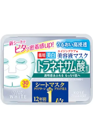 Kose Clear Turn Essence Mask - Tranexamic Acid - 30pezzo