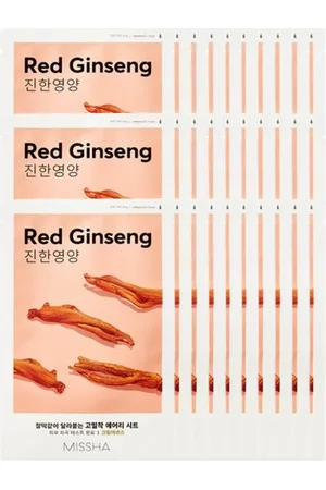 Missha Airy Fit Sheet Mask - Red Ginseng - 1pc (30ea) Set