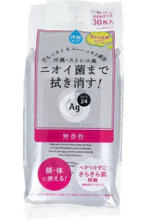Shiseido Ag Deo 24 Clear Shower Sheet - 30pcs - Unscented