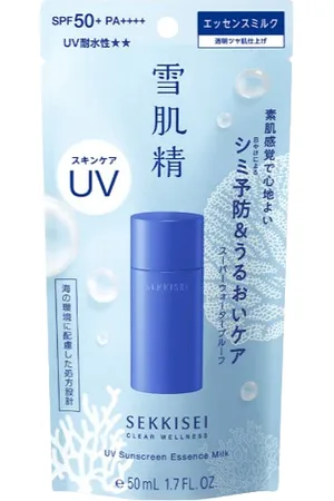 Kose Sekkisei Clear Wellness UV Sunscreen Essence Milk SPF50+ PA++++ - 50ml