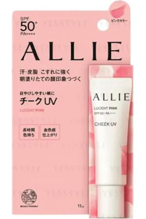 Kanebo Allie Cheek UV SPF 50+ PA++++ - 15g - Lucent Pink
