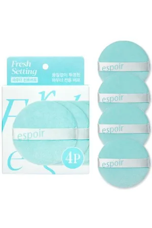 Espoir Fresh Setting Powder Mint Puff - 4ea
