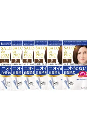 DARIYA Salon De Pro - Hair Color Cream - 5 Natural brown 6pezzi Set