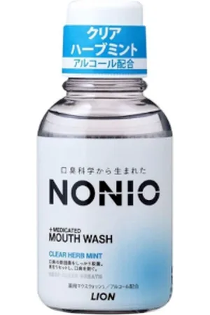Lion Nonio Small Mouth Wash - 80ml - Clear Herb Mint
