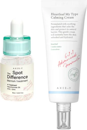 AXIS-Y Heartleaf My Type Calming Cream X Spot The Difference Blemish Treatment