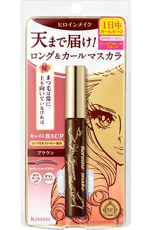 ISEHAN Kiss Me Heroine Make Long & Curl Super Waterproof Mascara (New Version) - 6g - 02 Brown