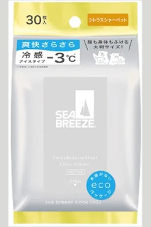 Shiseido Sea Breeze Face & Body Ice Sheet - 30 fogli - Citrus Sherbet