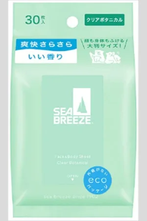 Shiseido Sea Breeze Face & Body Ice Sheet - 30 fogli - Clear Botanical