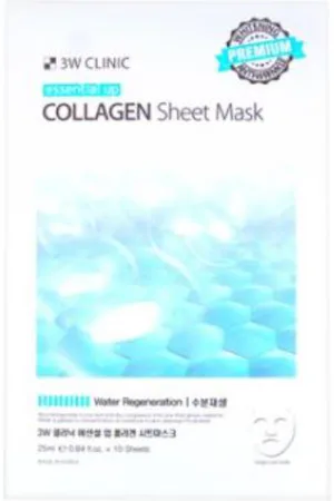 3W Clinic Collagen Essential Up Sheet Mask - 1pacco (10pezzi)