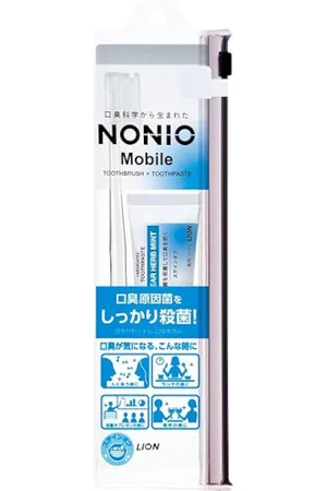 Lion Nonio Mobile Toothbrush & Toothpaste Travel Set - 1 pezzo + 30g