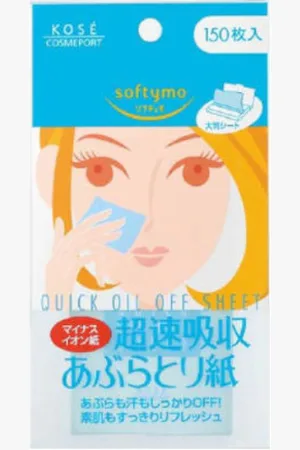 Kose Softymo Quick Oil Off Sheet - 150pezzi