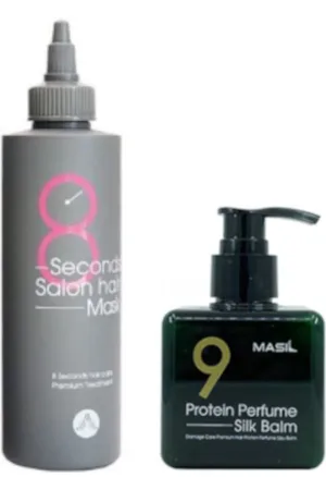 Masil 8 Seconds Salon Hair Mask - 200ml (1ea) + Protein Perfume Silk Balm - 180ml (1ea) Set