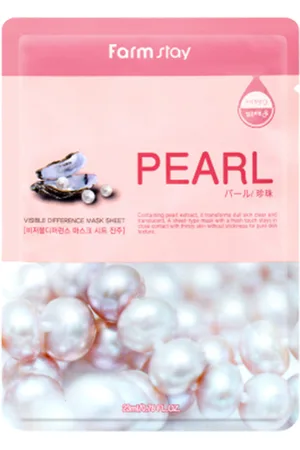 Farm Stay Visible Difference Mask Sheet - Pearl - 1pezzo