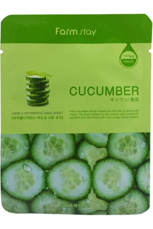 Farm Stay Visible Difference Mask Sheet - Cucumber - 1pezzo