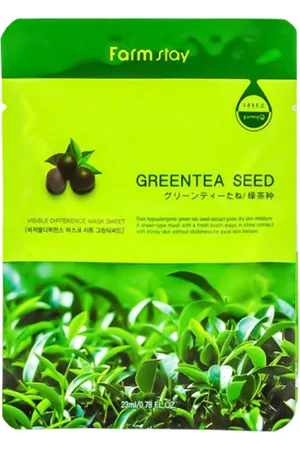 Farm Stay Visible Difference Mask Sheet - Green Tea Seed - 1pezzo