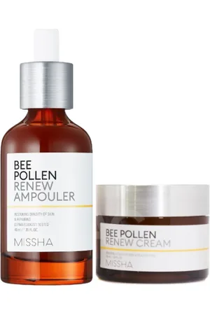 Missha Bee Pollen Renew Ampouler - 40ml (1ea) + Cream - 50ml (1ea) Set