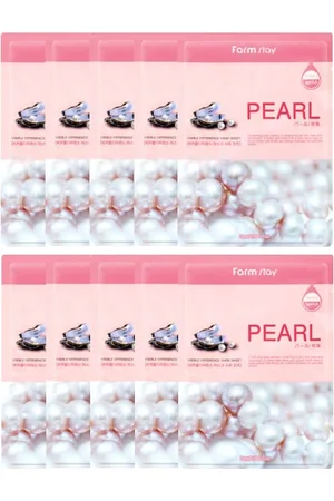 Farm Stay Visible Difference Mask Sheet - Pearl - 10pezzo