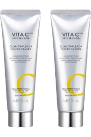 Missha Vita C Plus Clear Complexion Foaming Cleanser - 120ml (2ea) Set