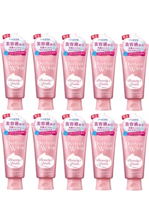 Shiseido Senka Perfect Whip Collagen in Washing Foam Cleanser (2023 Version) - 120g (10ea) Set
