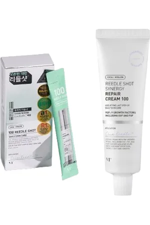 VT Reedle Shot 100 Stick Pouch - 2ml*10ea + Reedle Shot Synergy Repair Cream 100 - 50ml Set