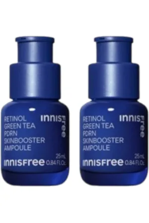 Innisfree Retinol Green Tea PDRN Skin Booster Ampoule - 25ml (2ea)