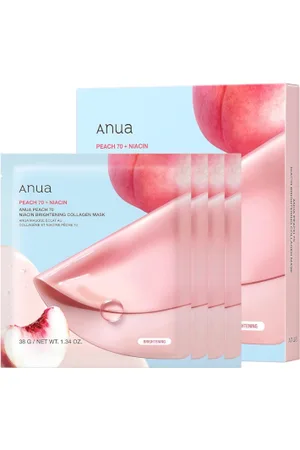 ANUA Peach 70 Niacin Brightening Collagen Mask - 4pezzi
