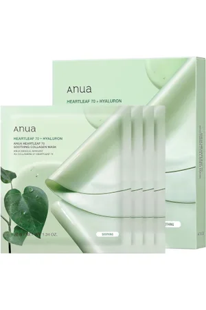 ANUA Heartleaf 70 Soothing Collagen Mask - 4pezzi
