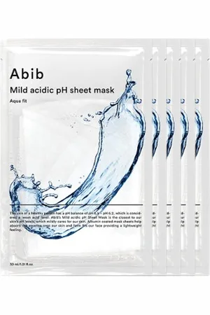 Habibah Mild Acidic pH Sheet Mask - Aqua Fit - 1pc (5ea) Set